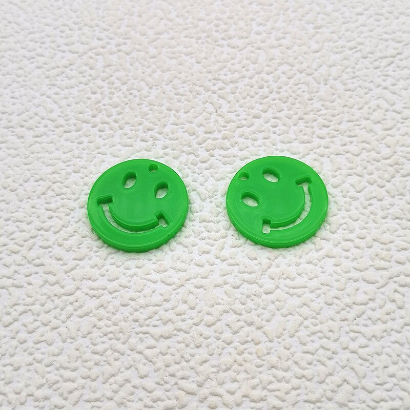 ! 15/25mm 100pcs Neon effect Smiley shape Charm for Ear DIY Making parts,Jewelry Accessories Findings & Component: green / 25mm
