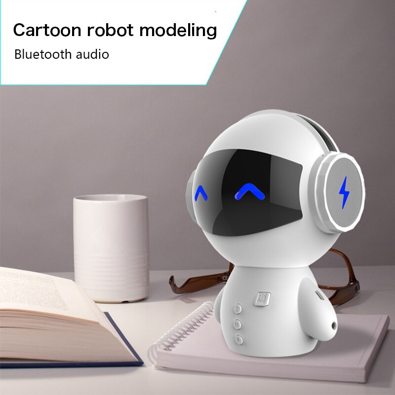 Bluetooth Speaker Mini Draadloze Robot Luidspreker TF USB Subwoofer Bluetooth Speakers Mp3 Stereo Audio Muziekspeler