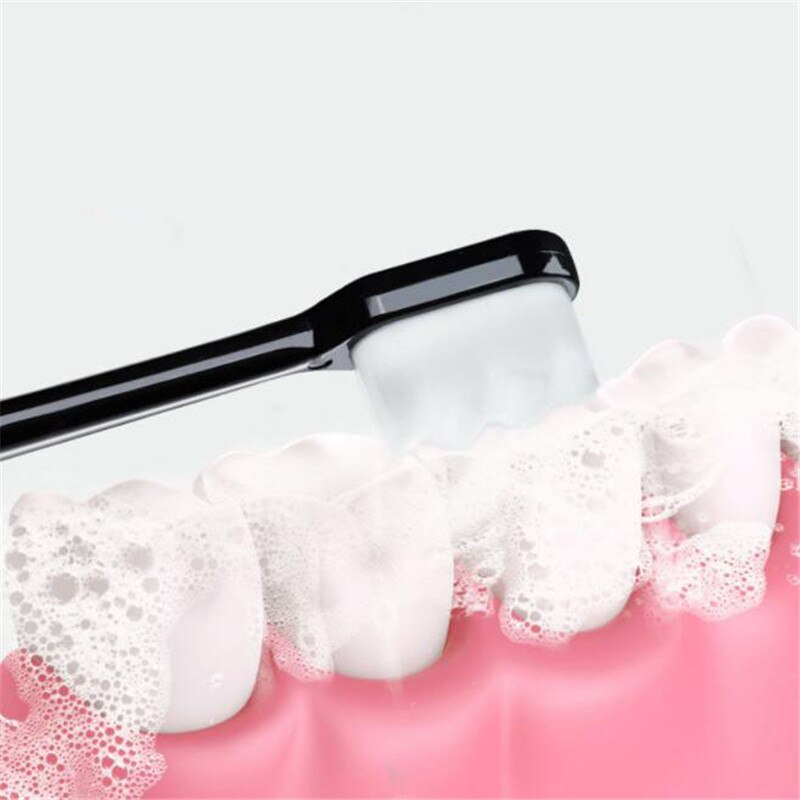 1PC Ultra-feine Weiche Zahnbürste Millionen Nano Borsten Erwachsene Zahnbürste Zähne Tiefen Reinigung Tragbare Reise Dental mundpflege Pinsel