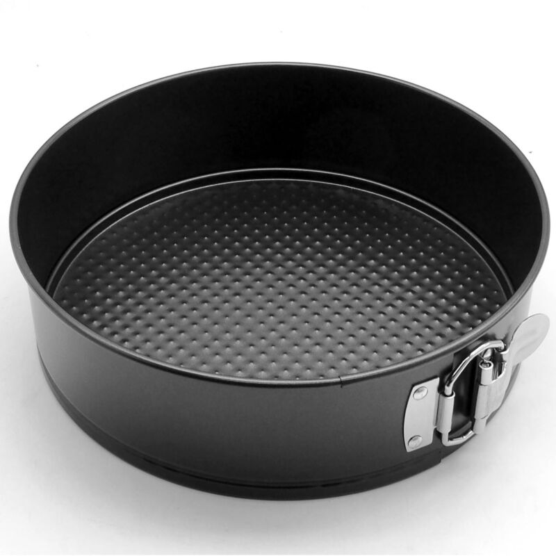 Set Of 3 Non Stick Spring Form Round Cake Baking Bake Tin Tray Pan Bakeware