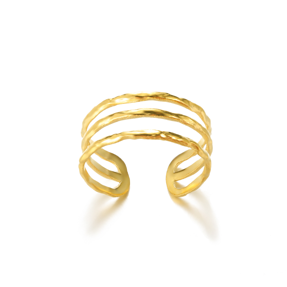 Palmenblattförmige ringe für damen, edelstahl, zirkonia, verstellbarer fingerring, partyschmuck, Schmuckstück femme: Lila