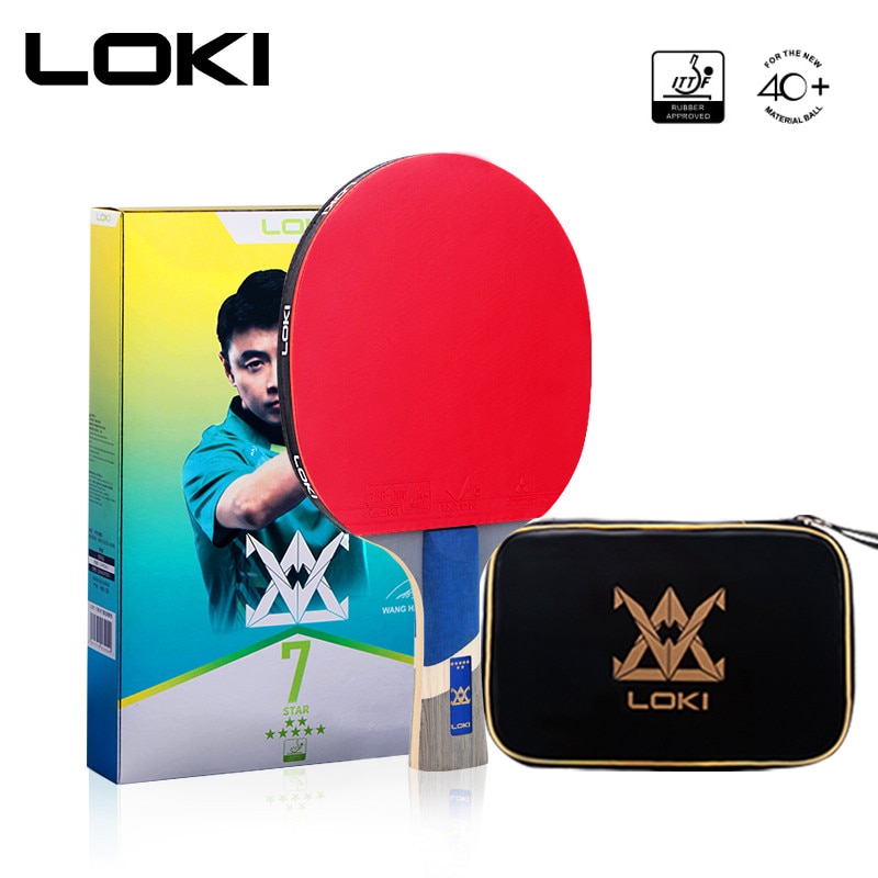 Loki 7 Ster Hoge Kleverige Tafeltennis Racket 5 Ply Hout Blad Pingpong Bat Puistjes In Ping Pong Paddle