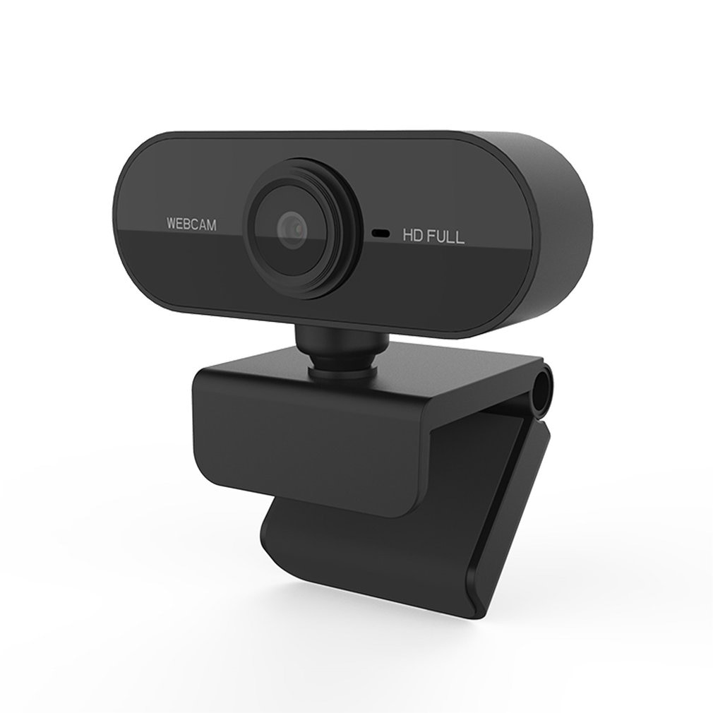 Webcam 1080P Full HD CMOS Webcam haut Microphone réducteur de bruit Correction automatique USB 360 degrés Base pivotante