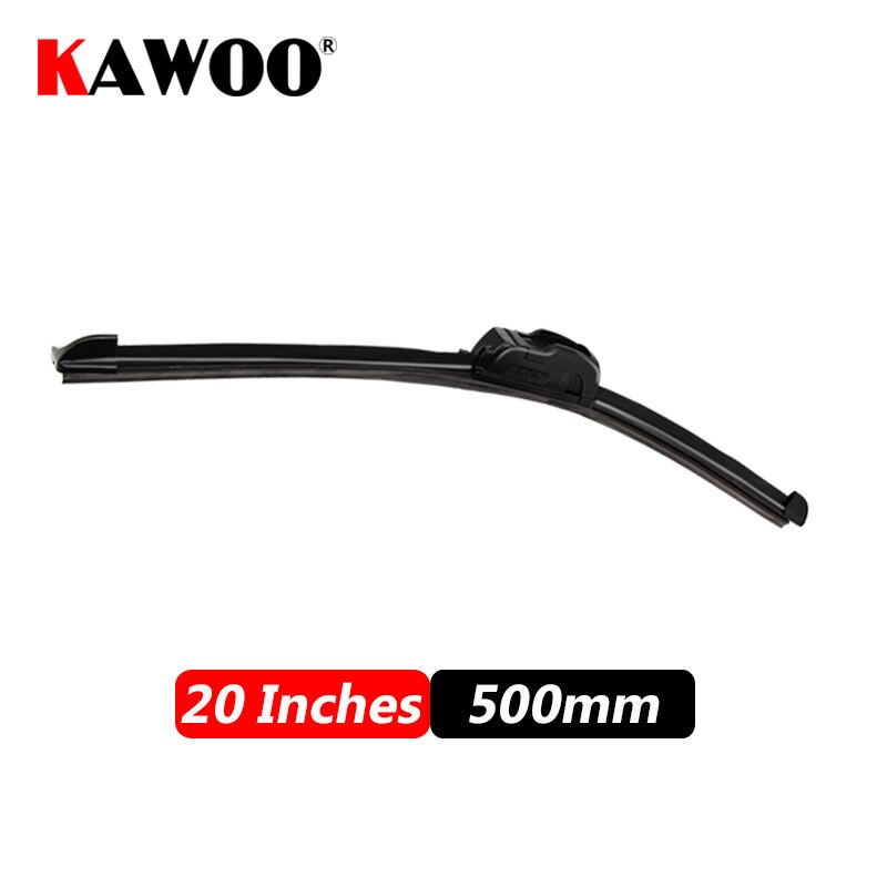 KAWOO Car Wiper Blade U Hook Universal Frameless Bracketless Rubber Car Windshield Wipe Blades 14"16"17"18"19"20"21"22"24"26"28": Silver / 13Inches 325mm