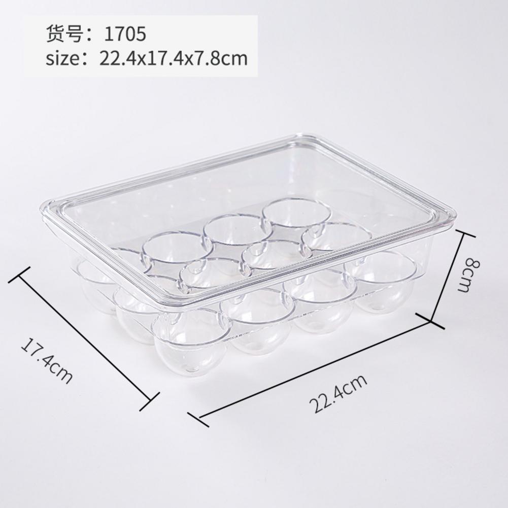 Multi Kitchen Fridge Freezer Space Saver Organizer Home Food Transparent Plastic Organizer Container Refrigerator Storage Boxes: 10