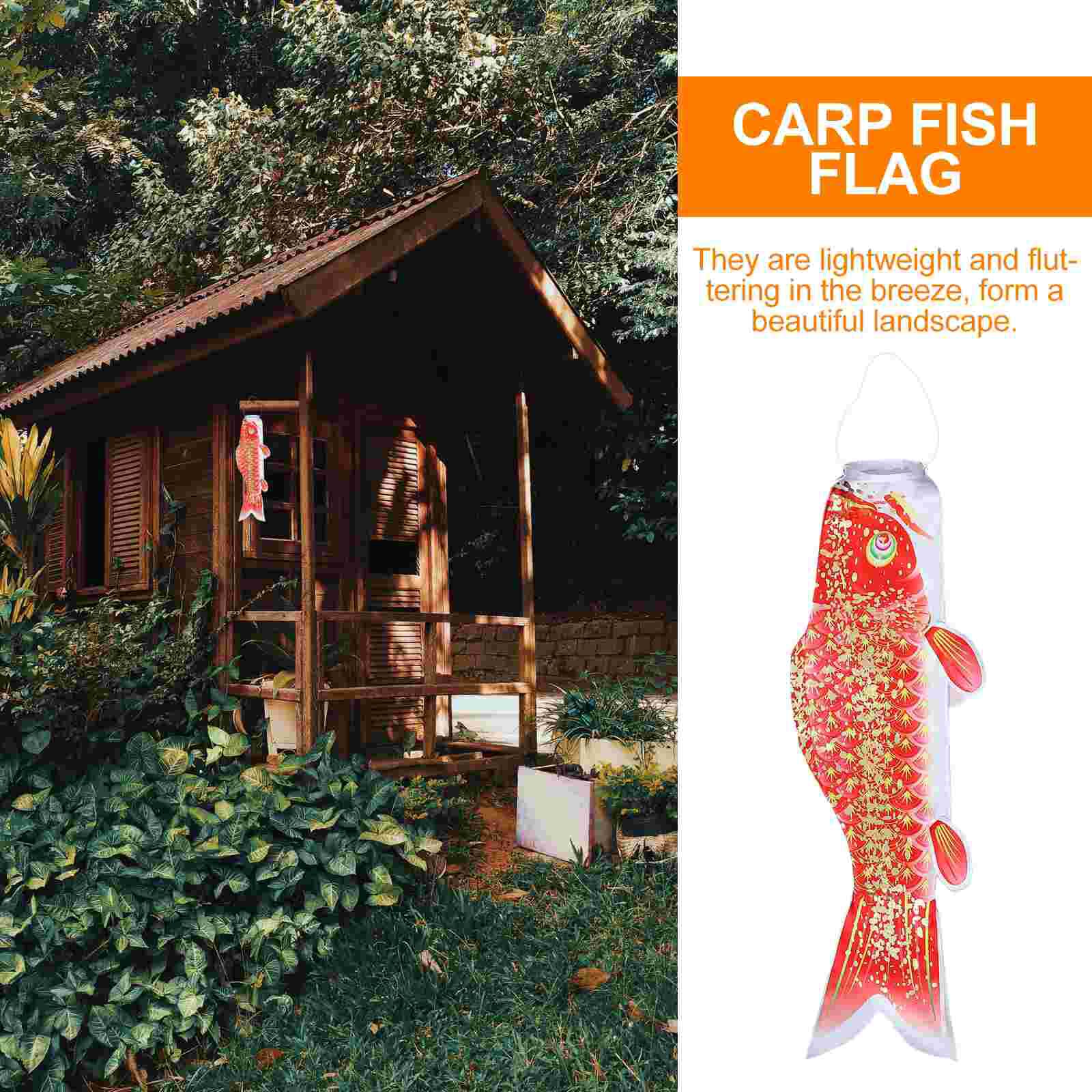 Japanese Carp Flag Decor Hanging Fish Flag Festival Layout Prop