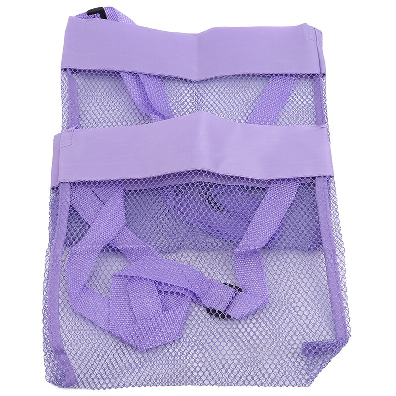 2 stuks/set net tas strand opbergzak schelp net tas meisjes handtassen kinderen zand object verzamel speelgoed: Paars