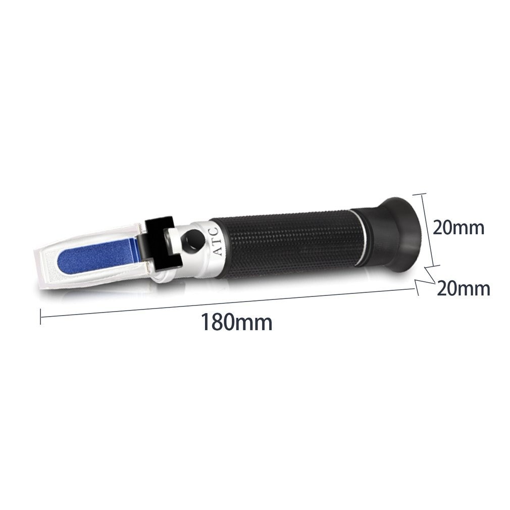 Handheld Suiker Oplossing Brix Refractometer Honing Beer Fruit Refractometer Vloeistof Zoetheid Sacharimeter Concentratie Meter Test