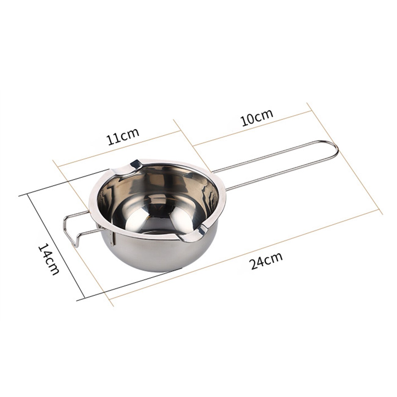 Kitchenware Long Handle Stainless Steel Pot Kitchen Pots for Butter Melting Handmade Chocolate Pans Kitchen Accessories Gadgets