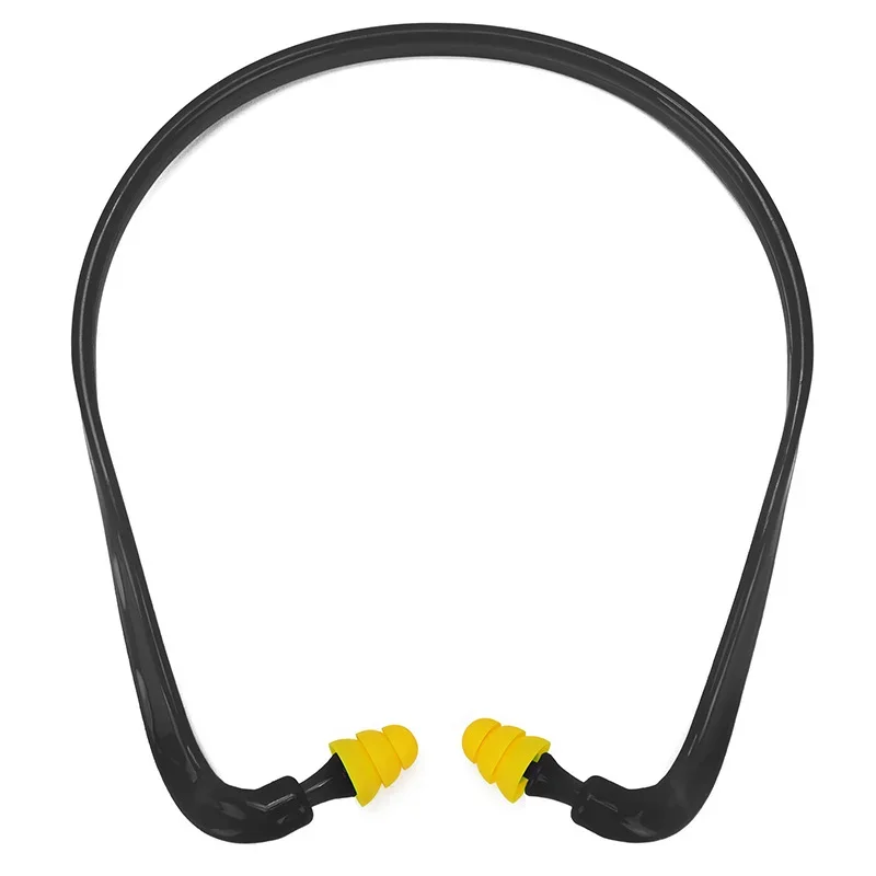 Reusable Hearing Protection Noise Reduction Earplugs Earmuff Silicone Corded Ear Plugs Ears Protector