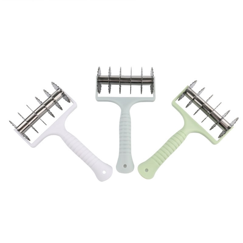 Wavy Rolling Dough Cutter Stainless Steel Pizza Wheel Pasta Cookie Biscuit Scraper Slicer Fondant Cake Mold Baking Pastry Tools
