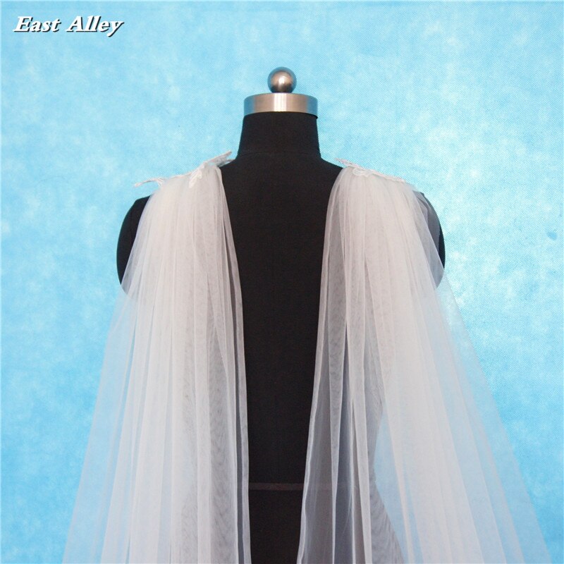 Split Cape Accessory One layer lace bridal cloak cathedral length weddi... – Grandado