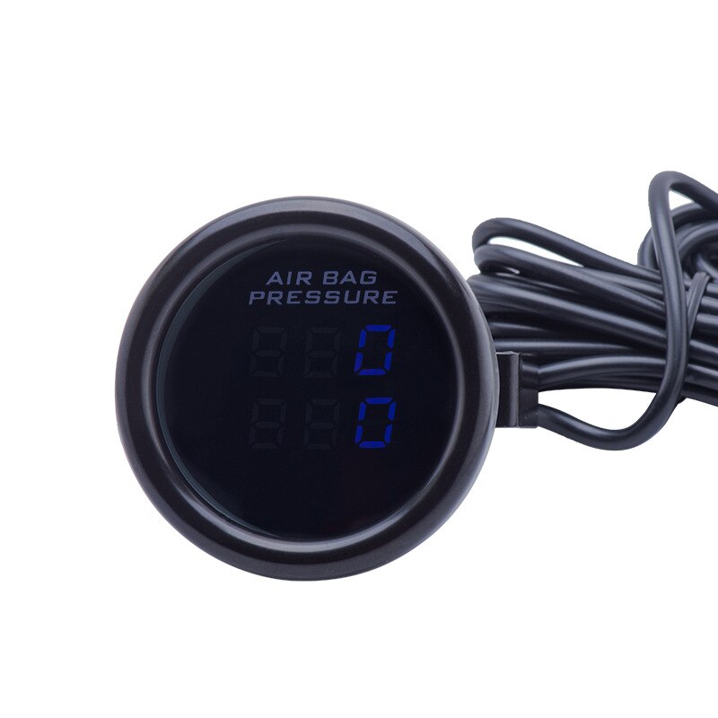 Dual Luchtvering Gauge Air Ride Luchtdrukmeter Psi Blauwe Led Met 2 Stuks Elektrische Sensoren