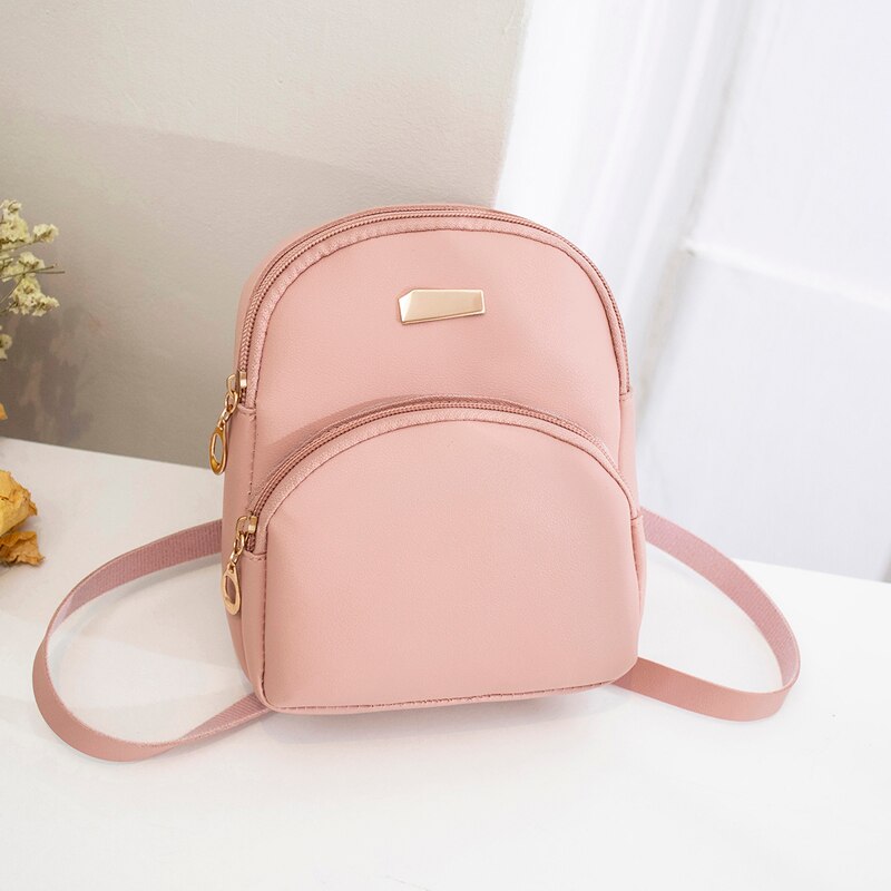 Korean version of color matching ladies printed letter small backpack product slung shoulder shoulder purse: C4