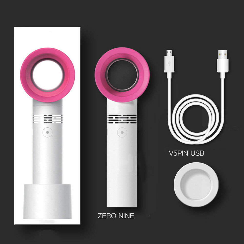 Elektrische, bladloze ventilator, draagbare, draadloze, usb-oplaadbare, mini-handheldventilator, draagbare minikoeler, handige ventilator zonder blad