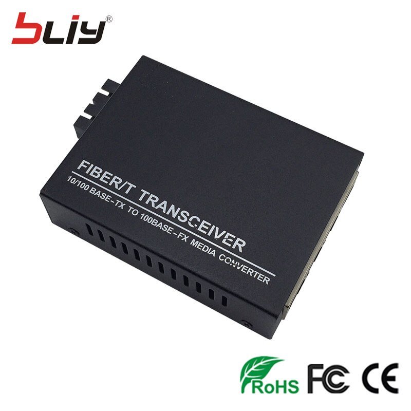 Bliy – commutateur ethernet fibre optique, 100Mbps, double fibre, 4 ports rj45, commutateur de réseau, commutateur de canal internet, monomode