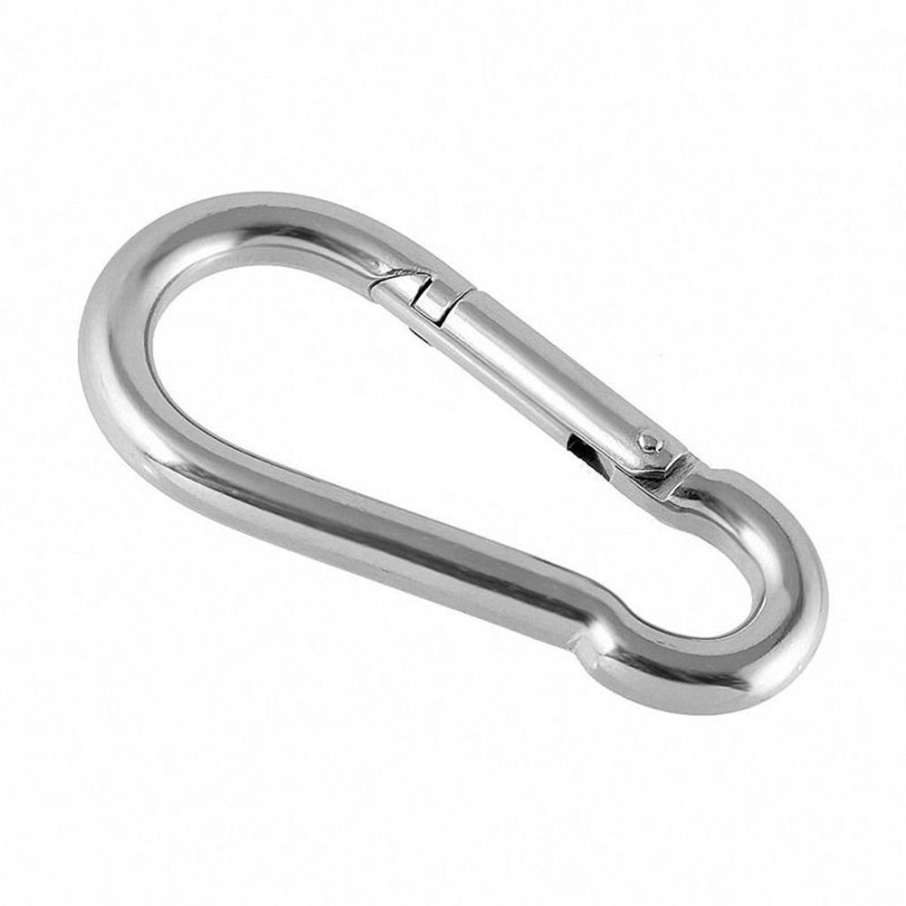 Mini Stainless Steel Carabiner Keychain Outdoor Camping Climbing Snap Clip Lock Quick Connection Key Buckle Carabiner Hooks