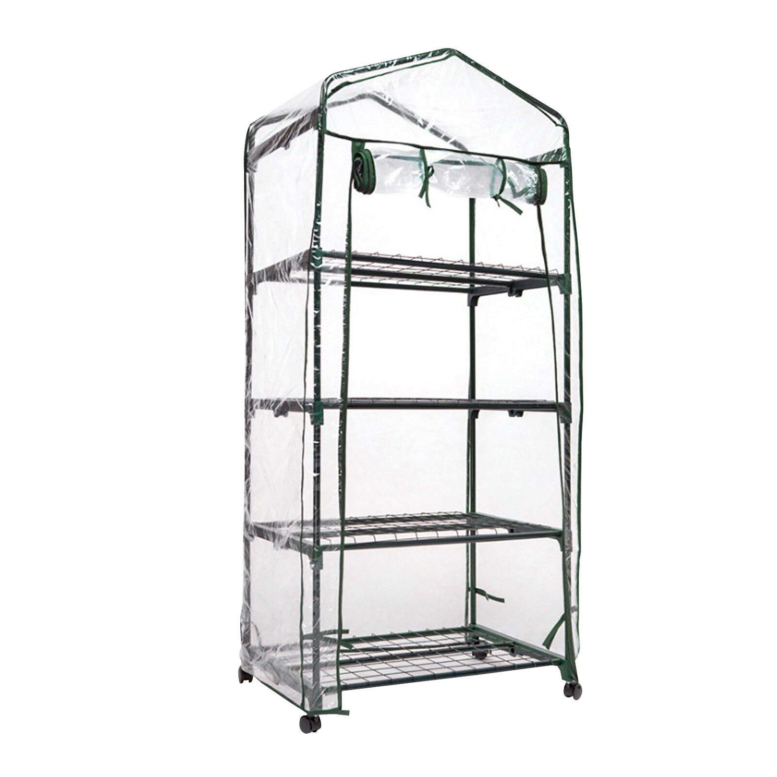 Balconies Outdoor Waterproof Easy Use Portable Garden Supplies Clear PVC Mini Greenhouse Cover Warm Walk-in Reusable Replacement