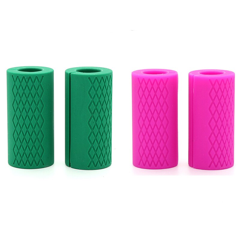Mancuernas de silicona antideslizantes, 1 Uds., barra de agarre, protección, levantamiento de pesas, pesas, soporte gimnasio