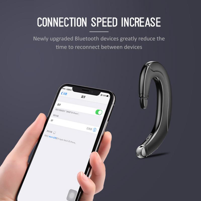 Beengeleiding Bluetooth Headset Draagbare Universele Eenzijdige Handsfree Draadloze Opknoping Oor Mobiele Telefoon Bellen Sport Oortelefoon