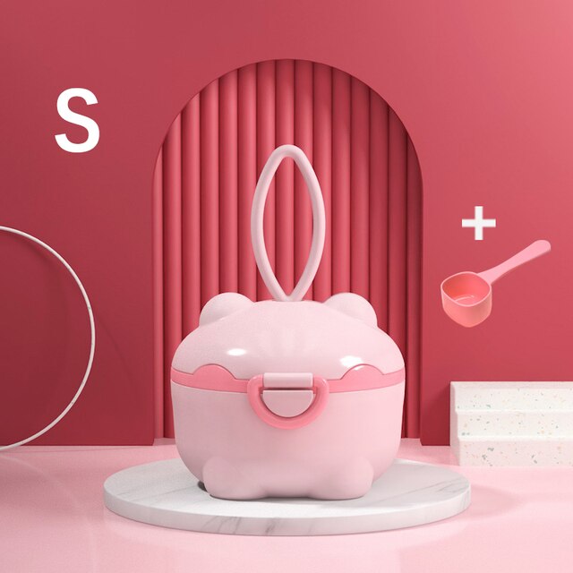 Melkpoeder Container Babyvoeding Opslag Snack Doos Draagbare Opslag Voor Baby Formule Melk Opslag Mix Container Baby Melk doos: S pink pig