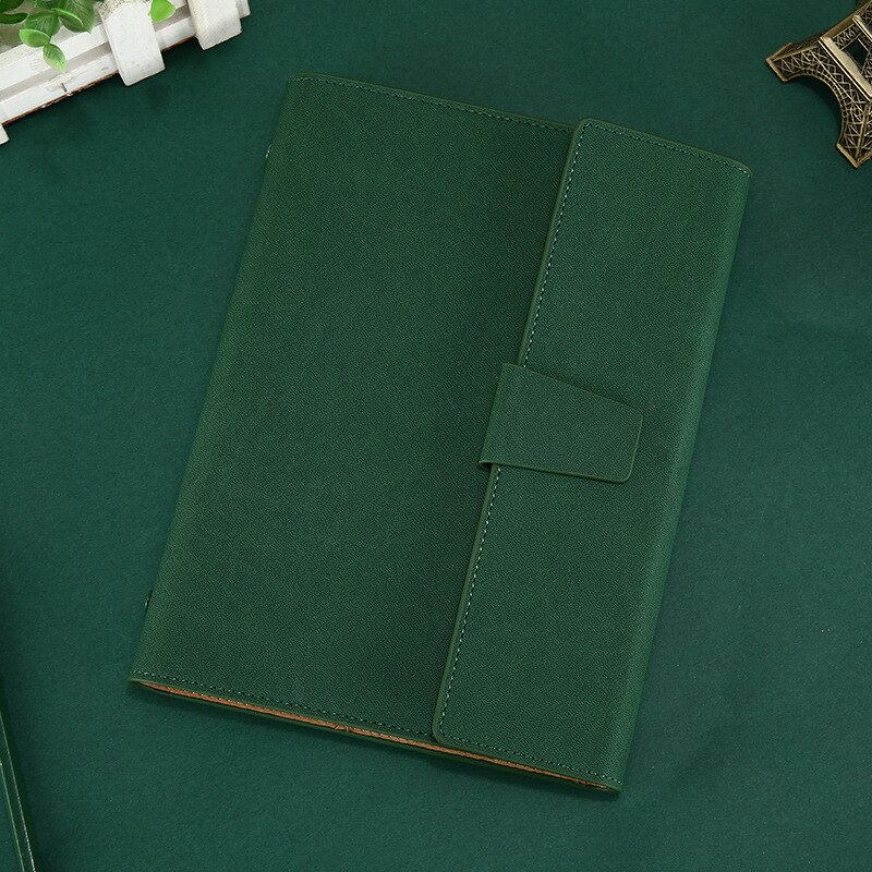 A5 Clipboard Folder Padfolio Business Leather Organizer School Office Organizer 6 Ring Binder Manager Writing Pads Portfolio