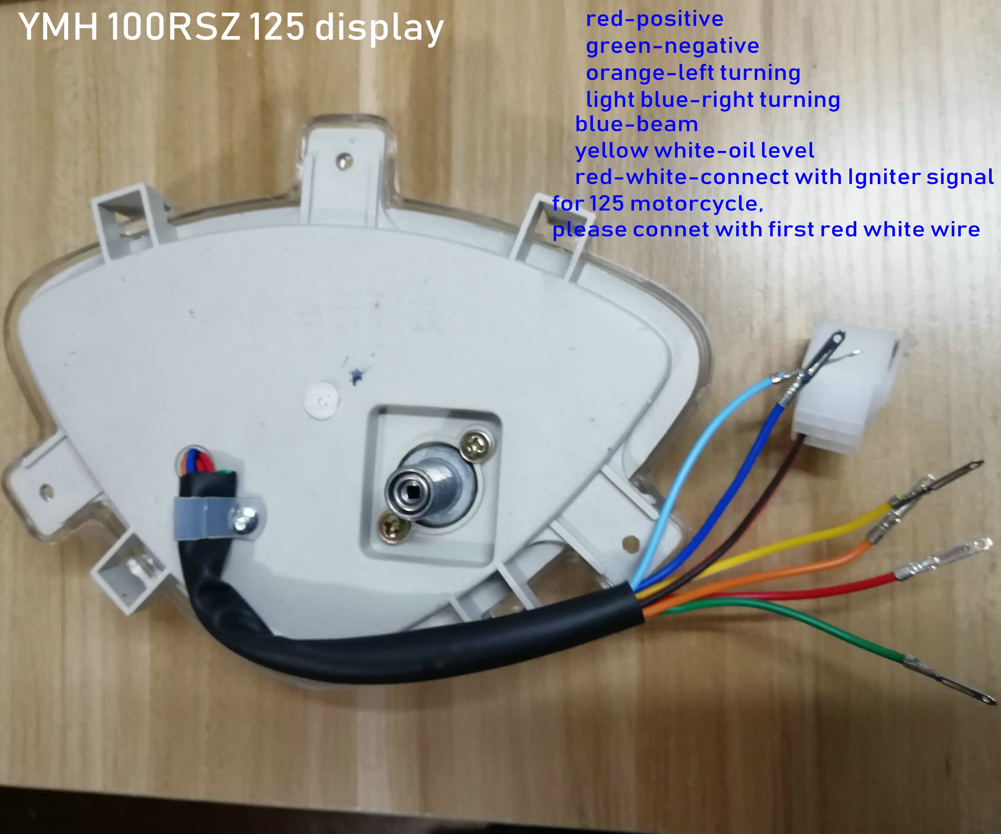 Pantalla LCD eléctrica para motocicleta YAMAHA 100RSZ 125, pieza de conversión, velocímetro, tacómetro, medidor de aceite, instrumento para scooter