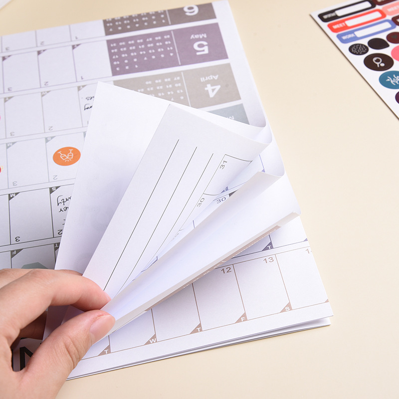 Kalender 2026, grote kalender Kawaii takenlijst Planner Target, schemaplanner, grote herbruikbare poster met meerdere maanden