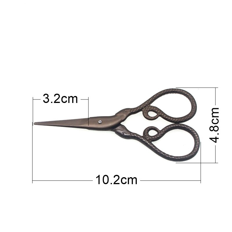 10.2*4.8cm retro sy sakse skrædder slange rustfrit stål til stof håndværk husholdning tijeras de costura  ts8698