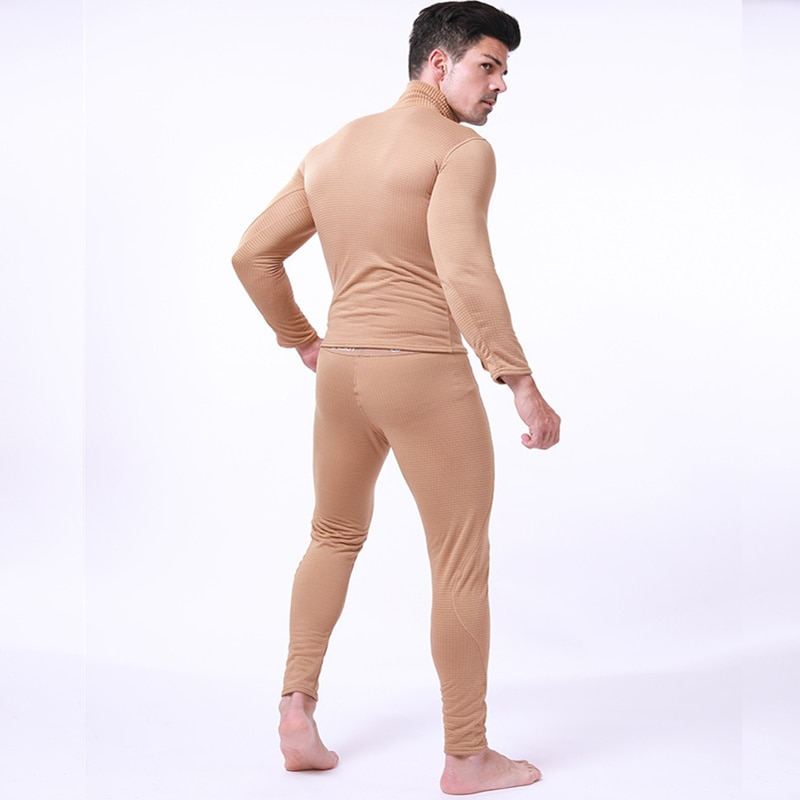 Topp vinter termisk undertøysett herre hurtigtørkende anti-mikrobiell stretch termoundertøy herre varm long johns fitness