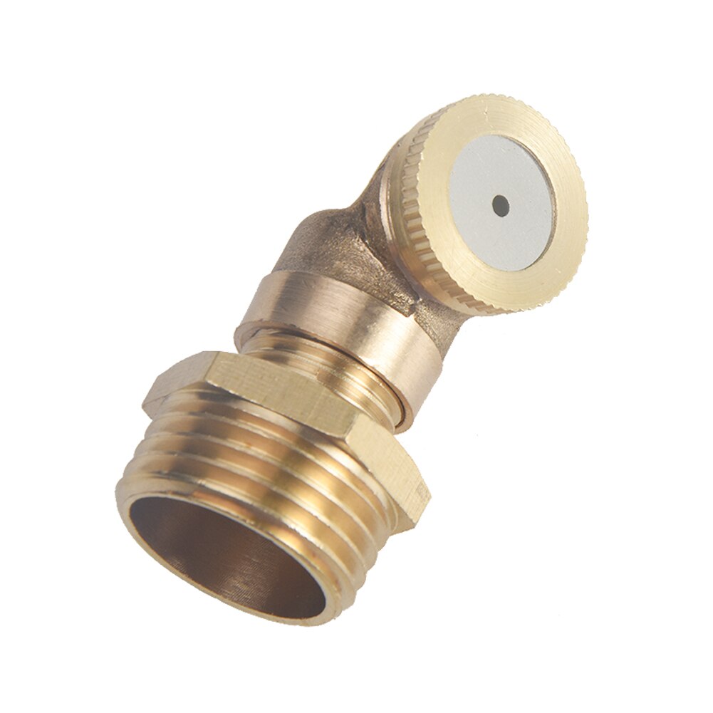 1/2 Brass Agricultural Mist Spray Nozzle Garden Irrigation System lawn Sprinkler Irrigation Nozzle Sprayer To Cool Dust: one