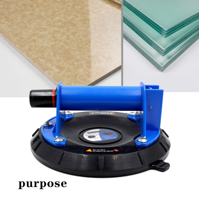 Vacuum Suction Cup 8inch 200kg Bearing Capacity Heavy Duty Vacuum Lifter for Granite Tile Glass Mirror Pulling &amp; Lifting G8TB