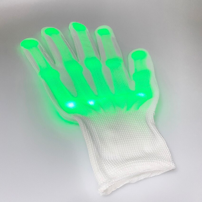 12 arten von farbe glühen handschuhe LED Licht hoch Erwachsene Handschuhe für Winter nacht Party