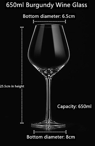 Verre à vin rouge de luxe, verre de cristal de luxe, européen haut de gamme, verre à vin de Bordeaux Oblique: Red wine glass 10