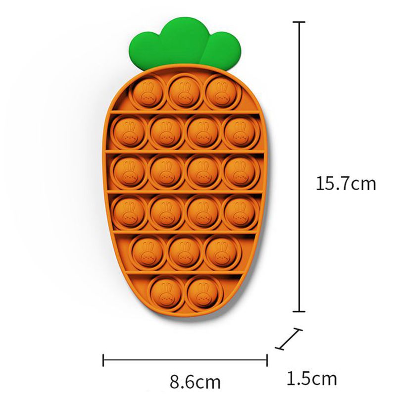 Pop It Fidget Toy Push Pop Pop Bubble Sensory Fidget Toy Sensory Toy Silicone Squeeze for Autism Reliever Stress Anxiety Relief