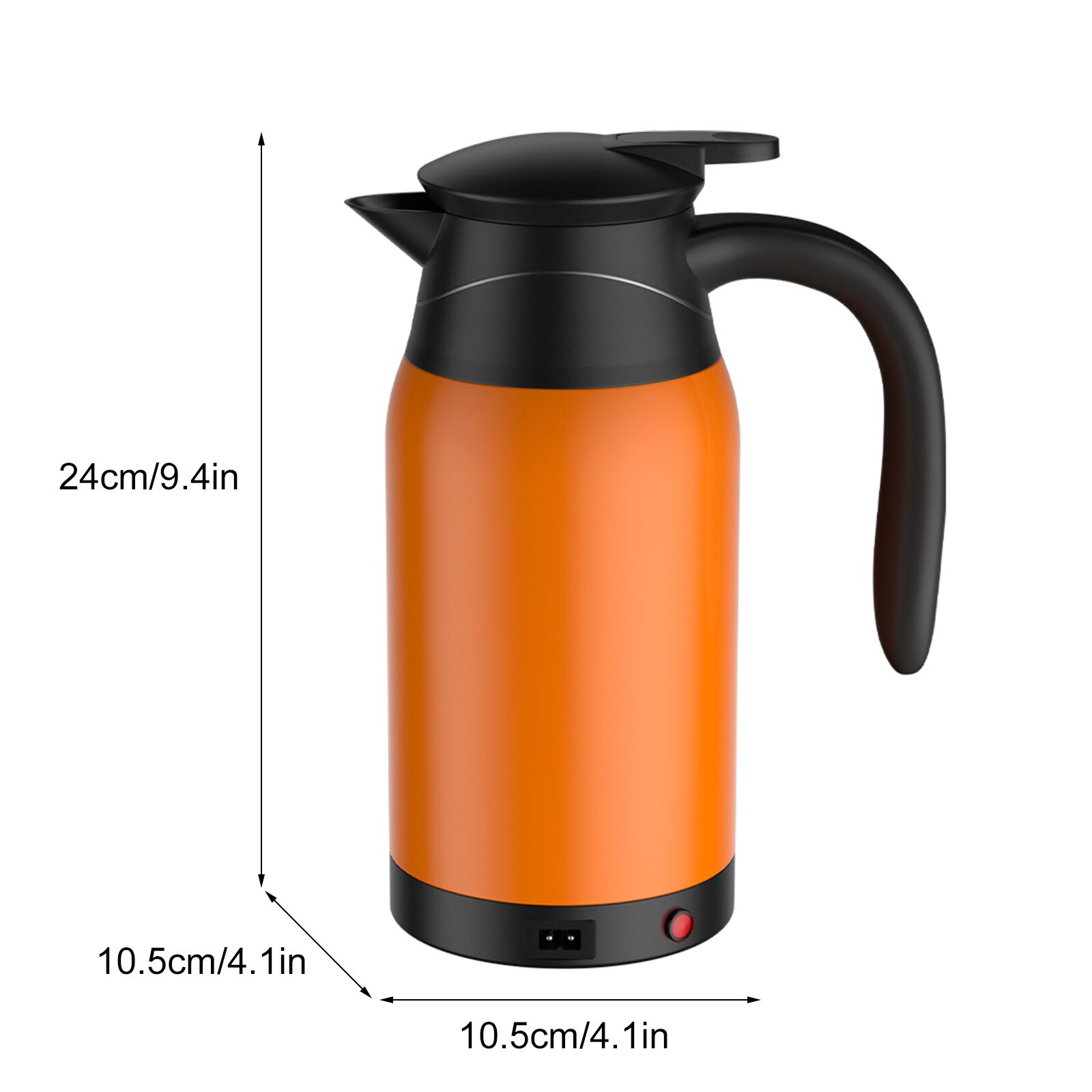 Gourde chauffante électrique pour voiture, bouilloire à eau, en acier, 24v, 1000ml, Thermos, # g30