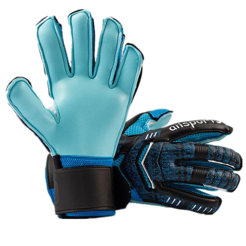 Professionelle Torwarthandschuhe für Herren und Damen, Kinder, Fußball, Fußball, Torwarthandschuhe, 4 mm, rutschfest, verdickter Latexhandschuh, 5 Finger, Sparschutz