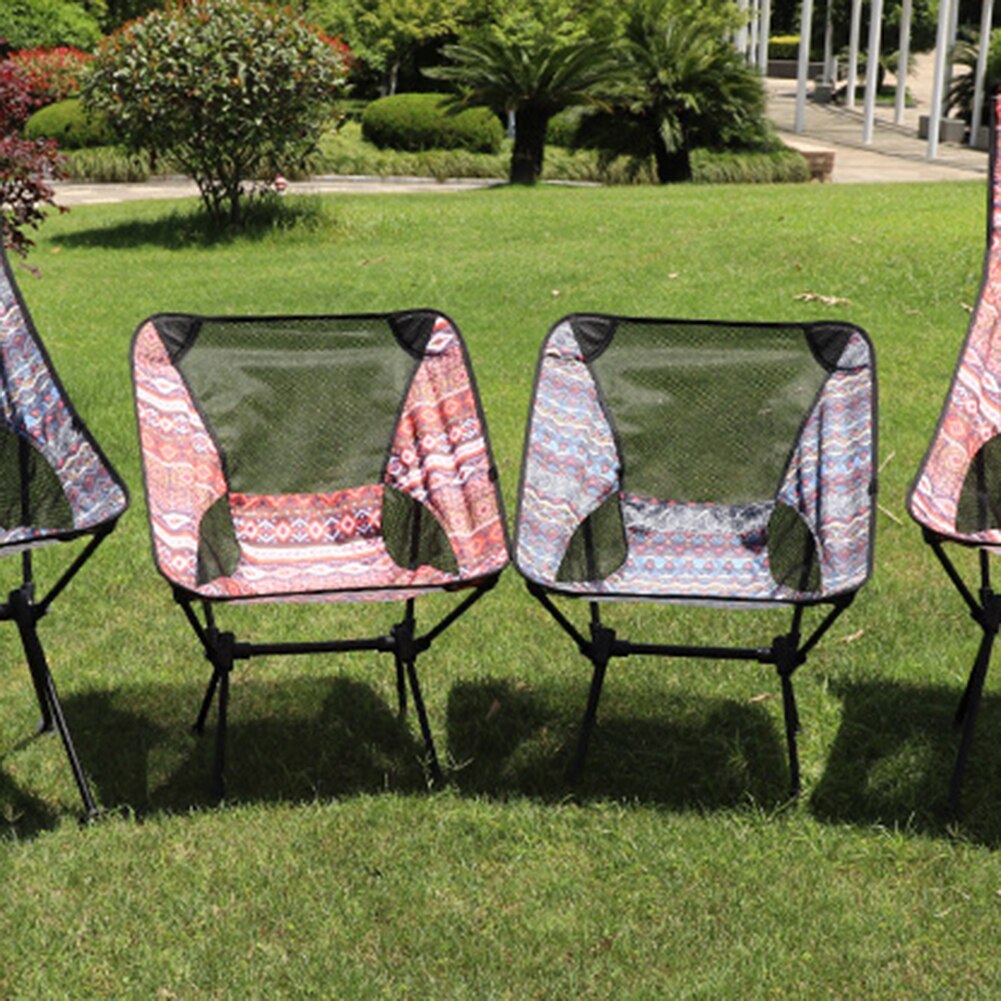 RAZOJESS Enlarged Moon Chair for Outdoor Camping Fishing Picnic Sky Blue