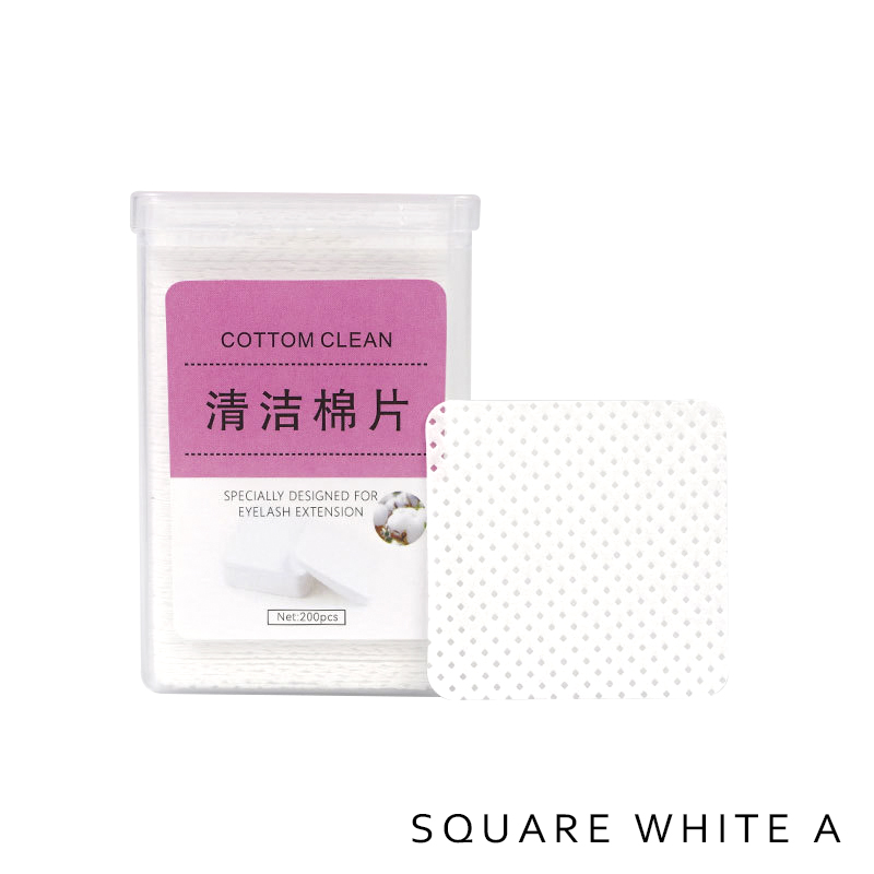 Toallitas de pegamento para pestañas sin pelusa, eliminador de esmalte de Gel de papel, limpieza del mes de la botella de pegamento, almohadillas de algodón, herramientas de limpieza de belleza, 200 Uds.: Rojo