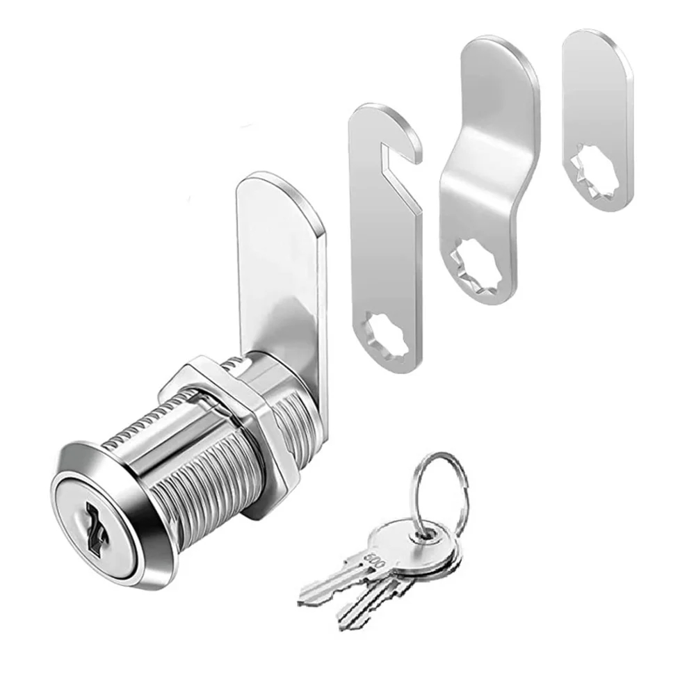 Cam Lock Security Cabinet Lock, Toolbox Drawer, Filing Cabinet, Post Mail Box Locker, 2 Key, Furniture Hardware, 16/20/25/30mm