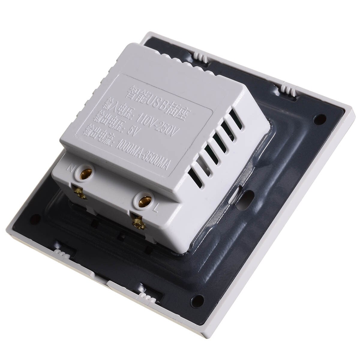 10A 3 Port USB 2.0 Wall Socket USB Wall Charger Socket Adapter 5V 10A Power Outlet Plate Panel Home Decor