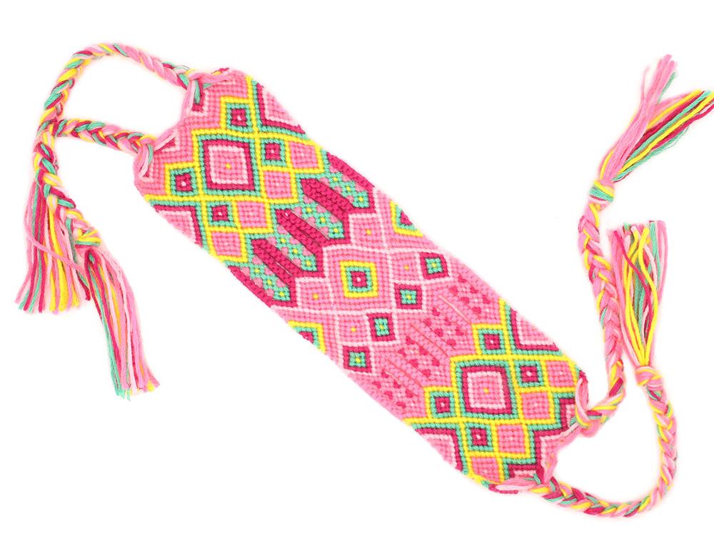 Pulsera de la Amistad tejida a mano para hombre y mujer, brazalete bohemio Hippie de 6cm de ancho, con borlas, para playa y verano