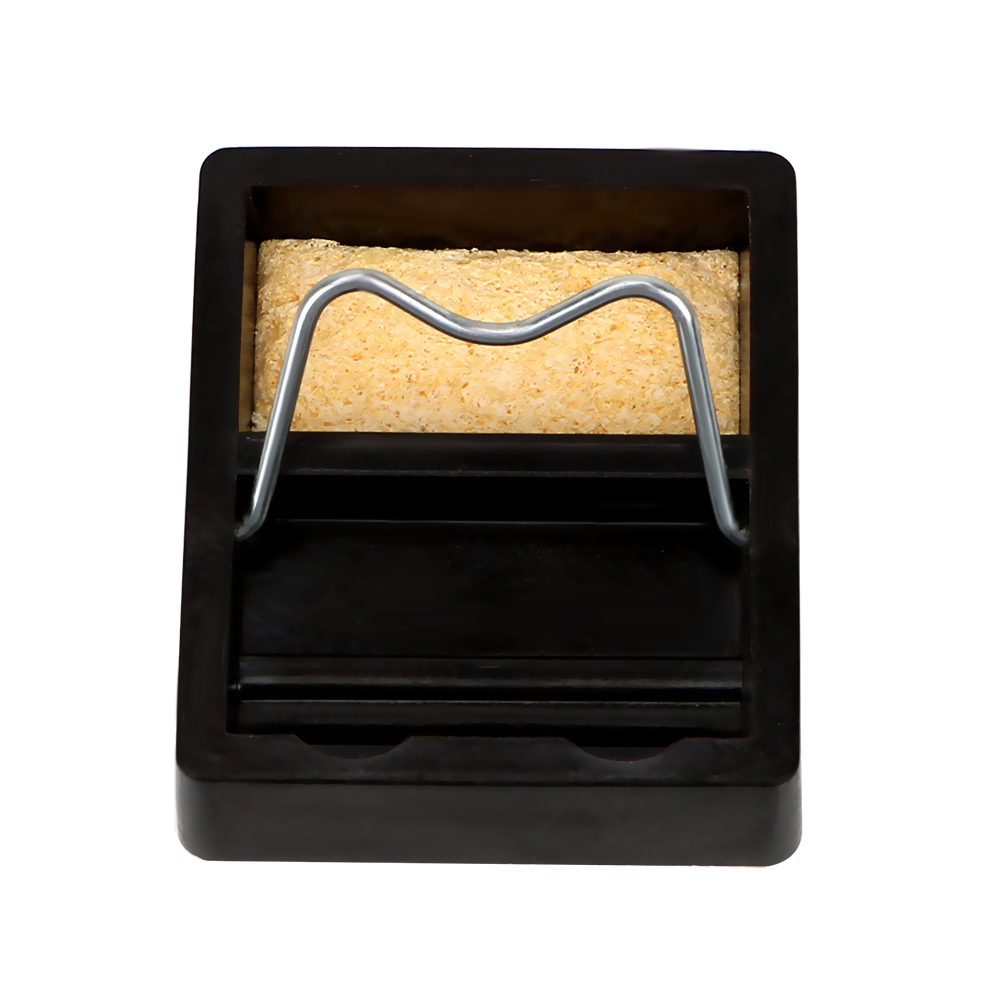 DIYWORK soporte de soldadura de hierro eléctrico, soporte de estación de Metal con esponja para soldadura, marco de hierro para soldadura, pequeño y Simple