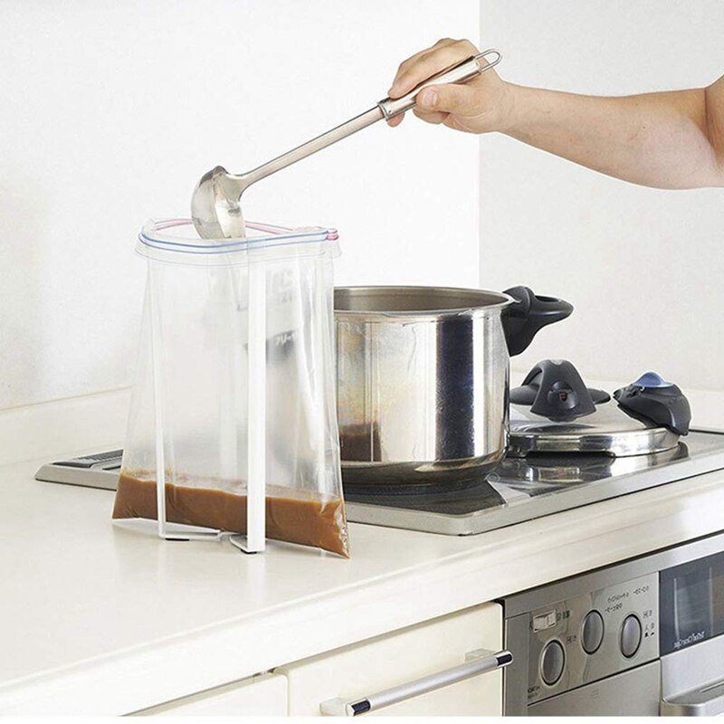 Stendino per bottiglie, supporto per asciugatrice per sacchetti di plastica salvaspazio supporto per immondizia stendino multiuso, bianco 1 pz