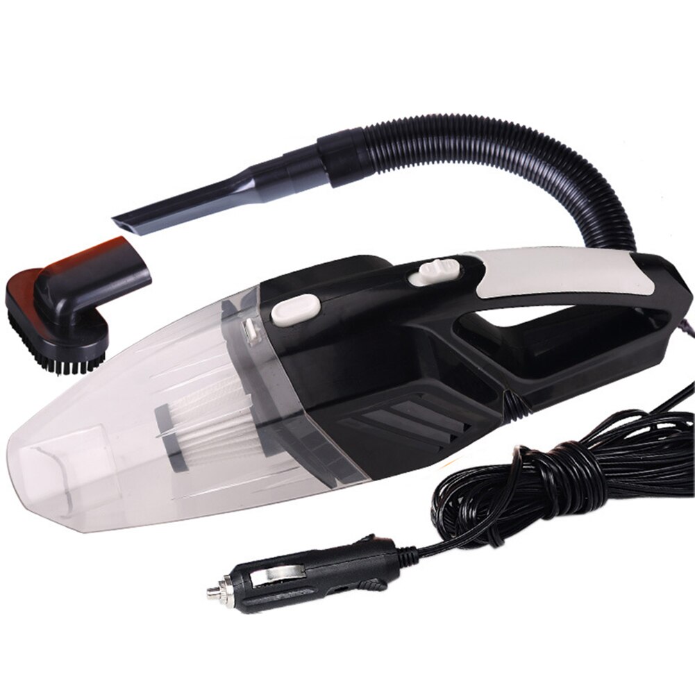 Auto Stofzuiger Mini Auto Handheld Stofzuiger 3000Pa Hoge Zuigkracht Auto Nat En Droog Tweeërlei Gebruik Vacuüm cleaner Voor Car Cleaning: Black