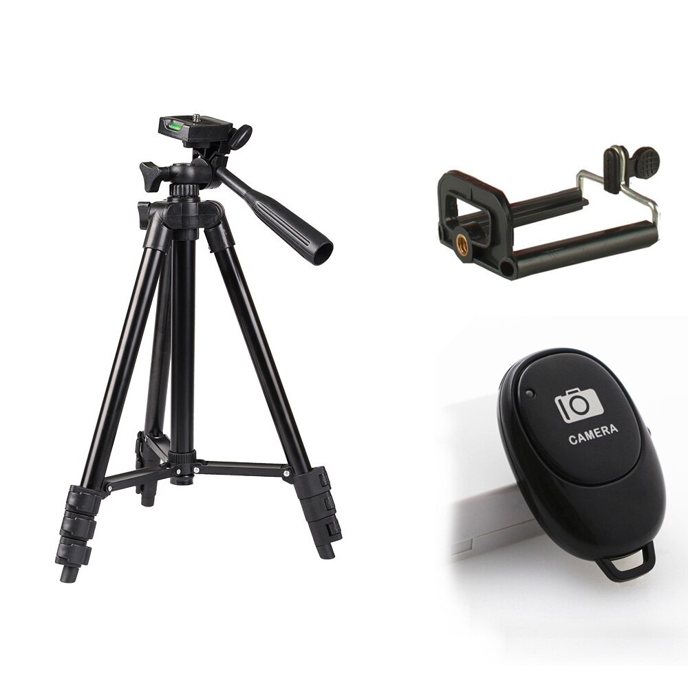 Statief Stand Mount Houder Clip Set Voor Mobiele Telefoon Video Camera voor iPhone X XR XS Max 7 Plus voor samsung A20E A90 A50 A30 S10 5G: Black 02