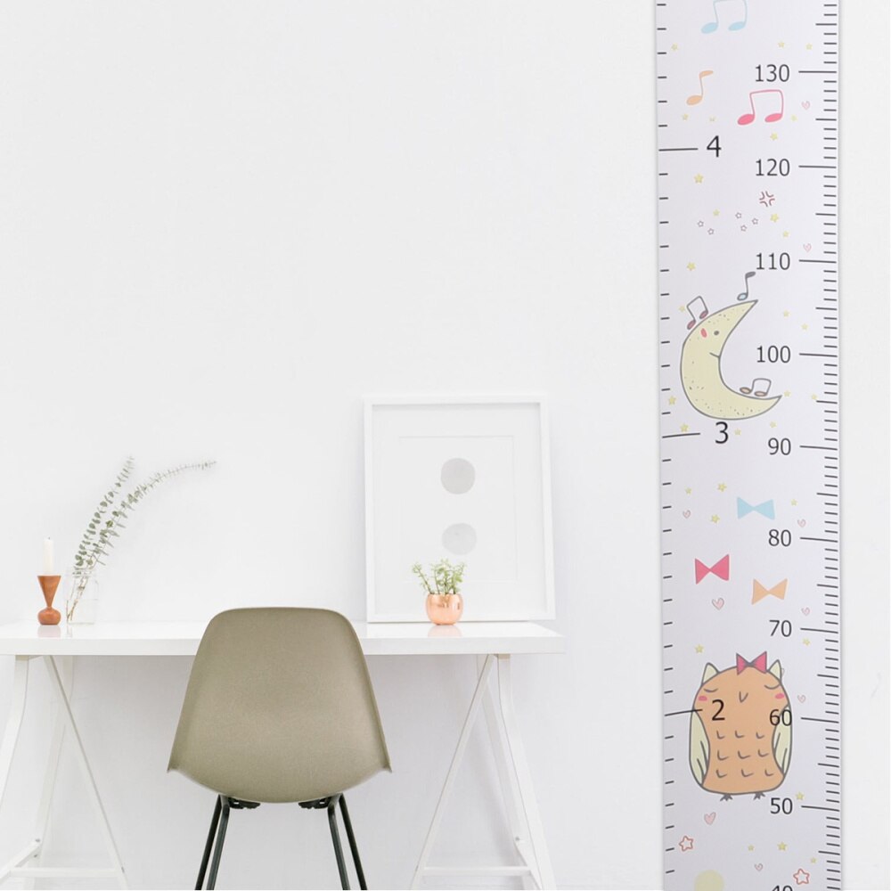 Train Pattern Kids Growth Chart Children Height Measurement Ruler Cute Hanging Wall Decal for Kids Children (Assorted Color)