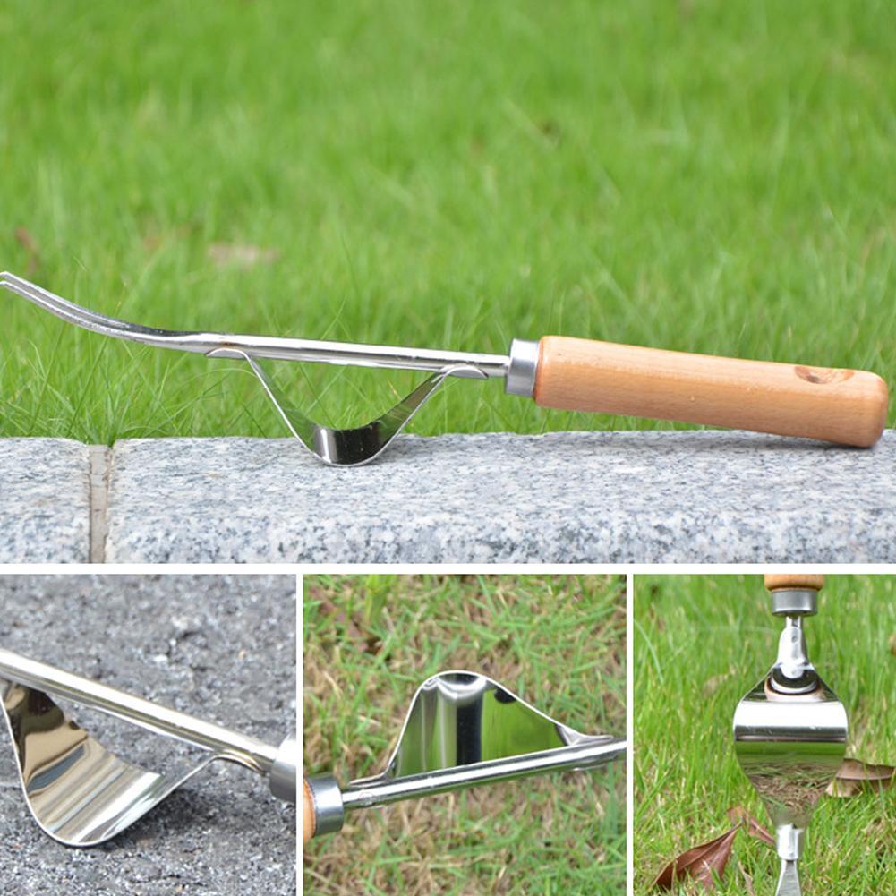 Wood Handle Steel Garden Weeder Hand Weeding Removal Cutter Dandelion Puller Tools Multifunction Weeder Transplant