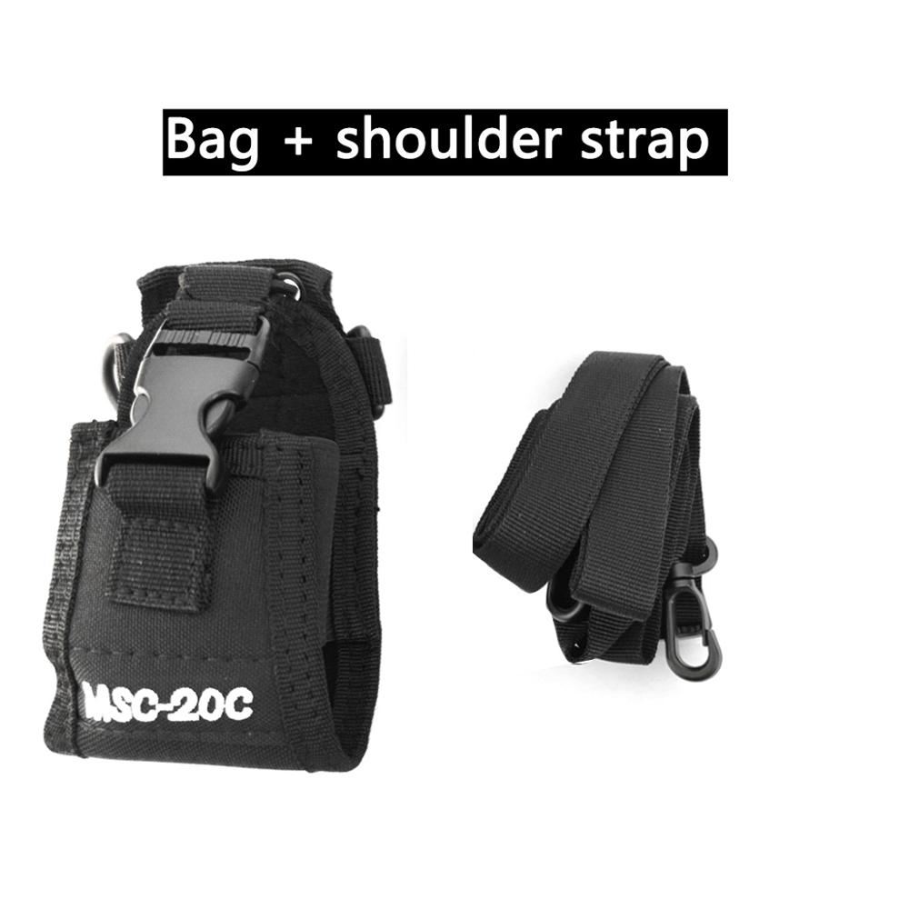 Abbree MSC-20C Multi-Function Two Way Radio Holder Holster Carry Case For Yaesu Icom Motorola TYT baofeng UV-5R UV-82 BF-888S: No armband strap