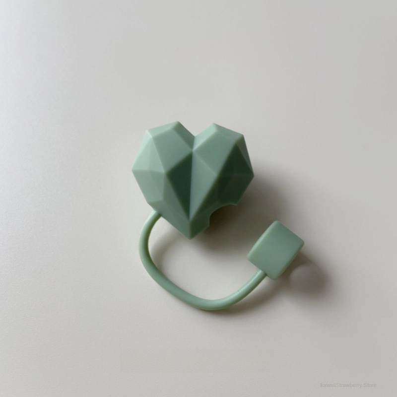 Corações bonitos palha cobre tampa para stanley copo acessórios tumbler 40oz kawaii silicone palha rolha dicas capa para canudos de 10mm: vinho